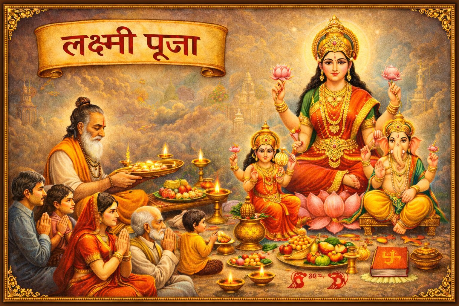 Lakshmi Pooja on offline mode